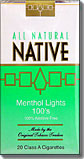 NATIVE MENTHOL LIGHT 100 SOFT 